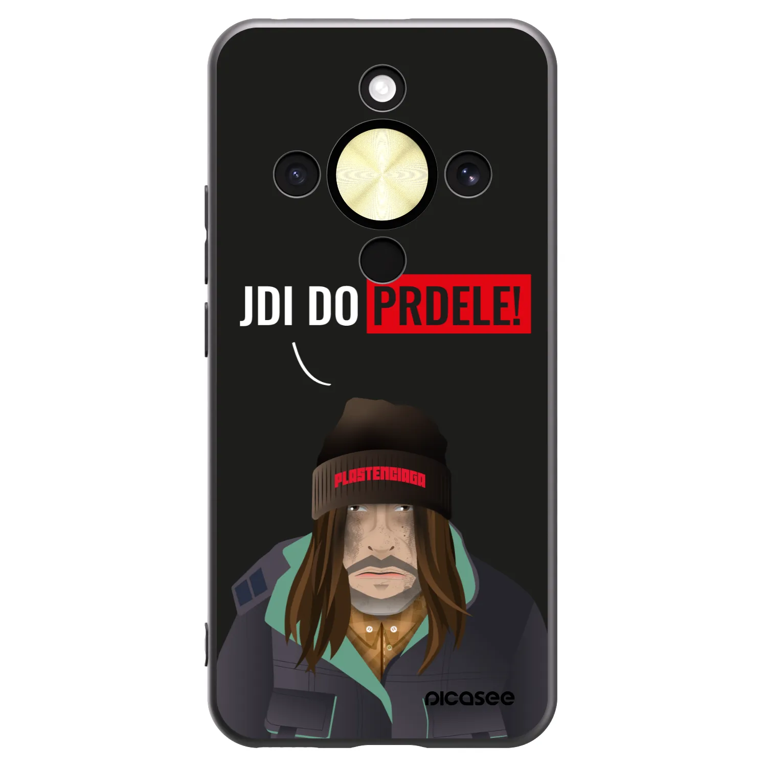 Picasee silikonski črni ovitek za Honor Magic8 Lite 5G - Bezďák