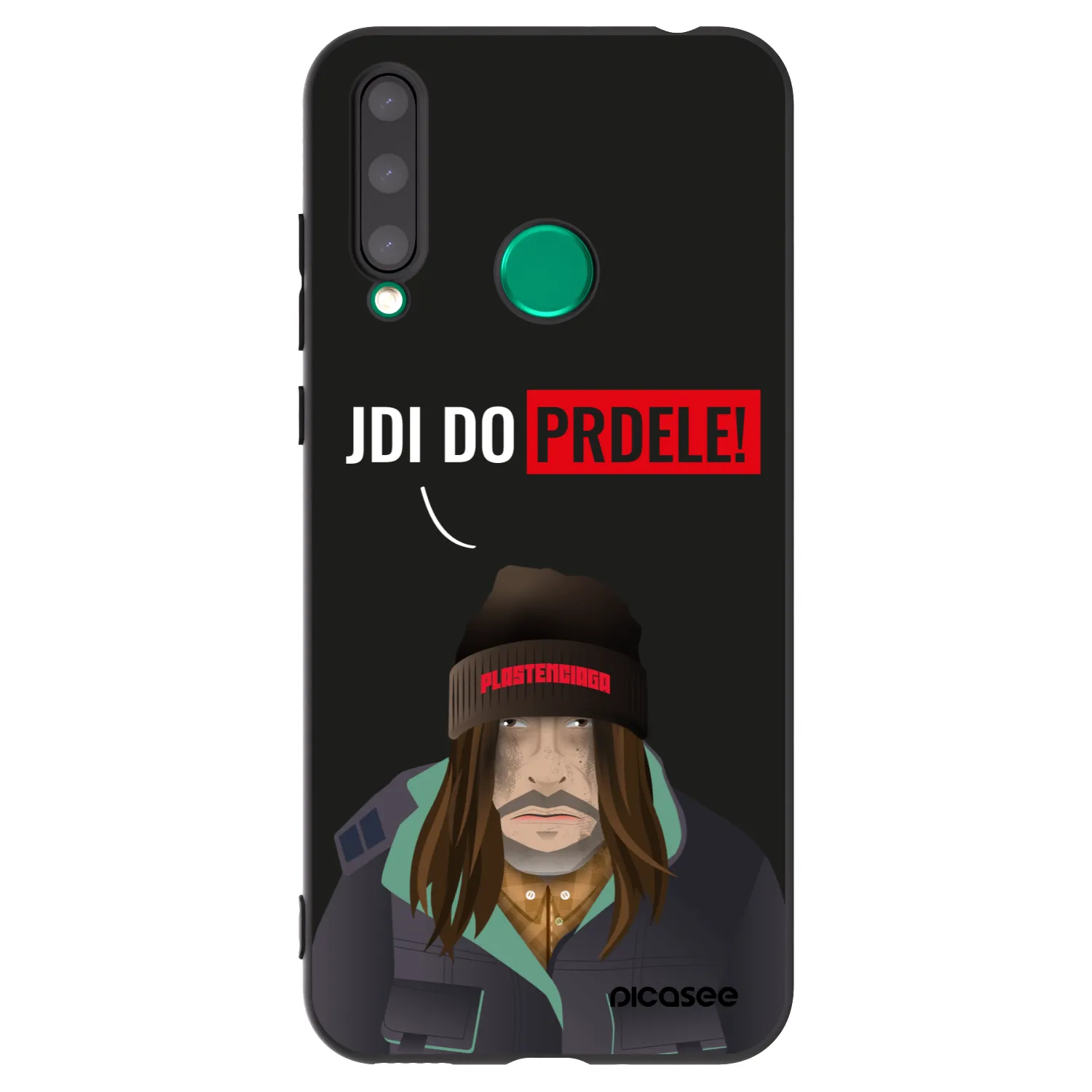 Picasee silikonski črni ovitek za Honor 20 Lite - Bezďák