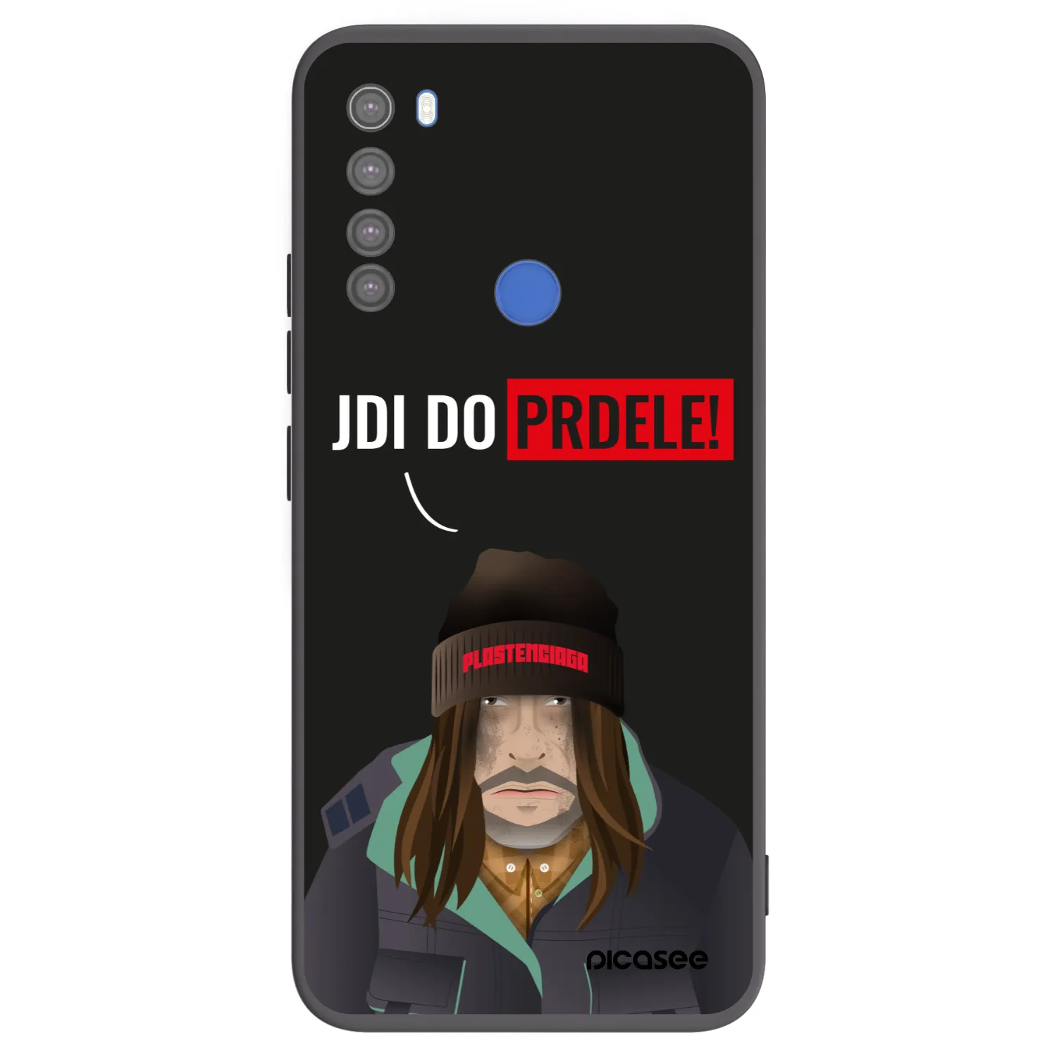 Picasee silikonski črni ovitek za Xiaomi Redmi Note 8T - Bezďák