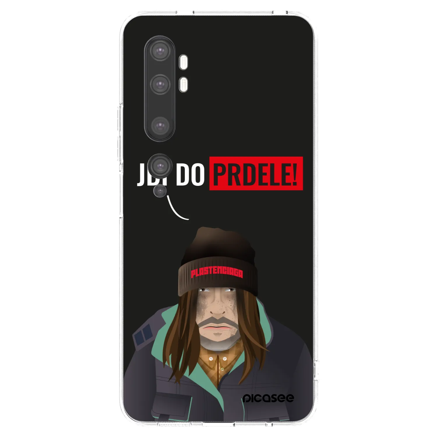 Picasee silikonski prozorni ovitek za Xiaomi Mi Note 10 (Pro) - Bezďák