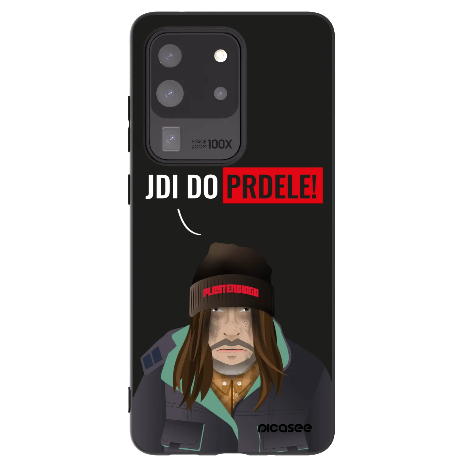 Picasee silikonski črni ovitek za Samsung Galaxy S20 Ultra 5G G988F - Bezďák