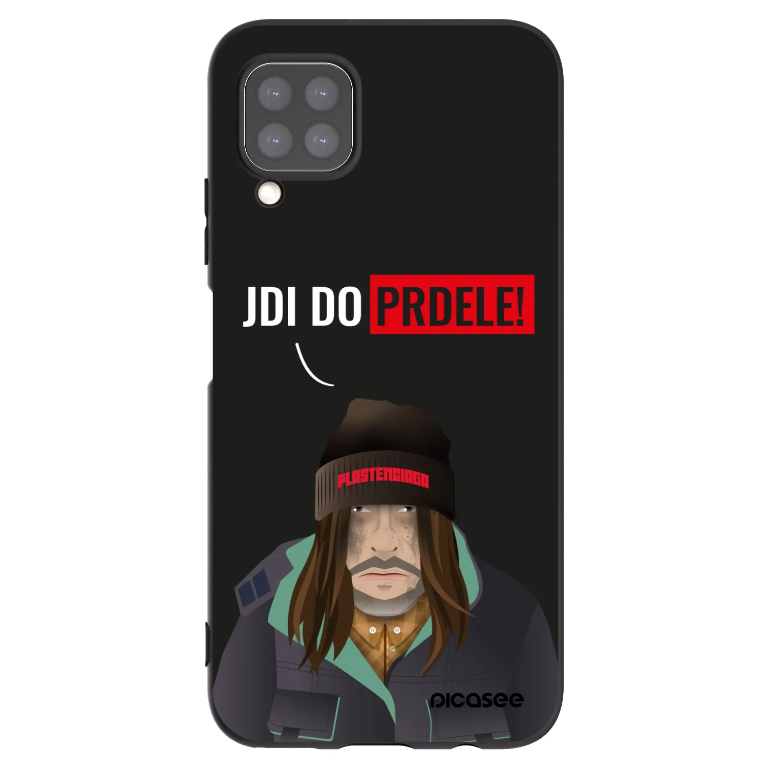 Picasee silikonski črni ovitek za Huawei P40 Lite - Bezďák