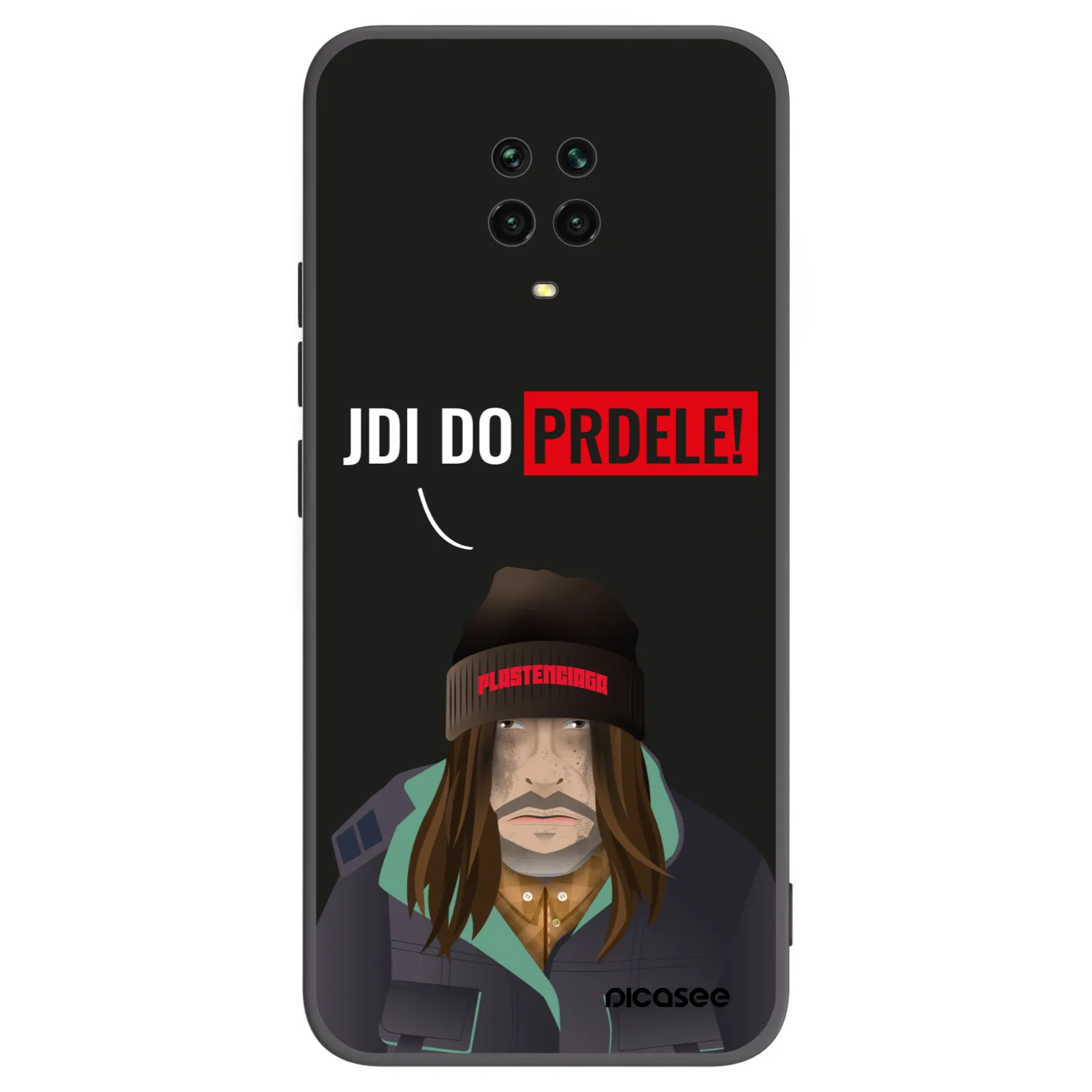 Picasee silikonski črni ovitek za Xiaomi Redmi Note 9S - Bezďák