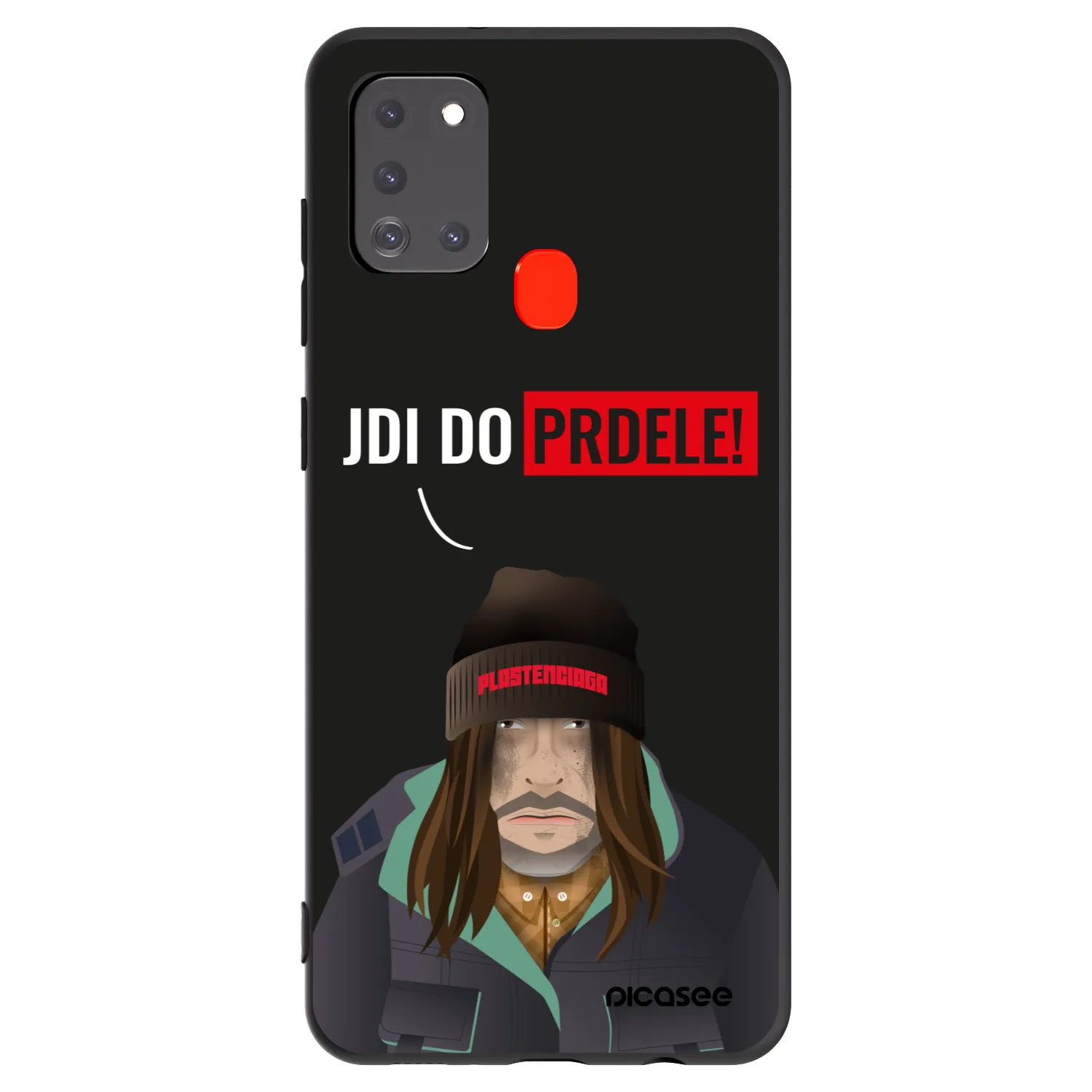 Picasee silikonski črni ovitek za Samsung Galaxy A21s - Bezďák