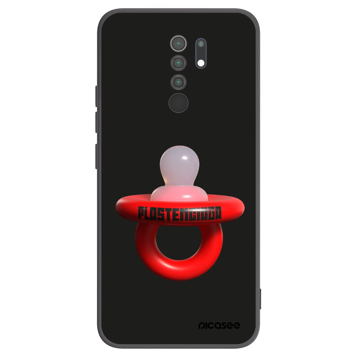 Picasee silikonski črni ovitek za Xiaomi Redmi 9 - Le Dudel