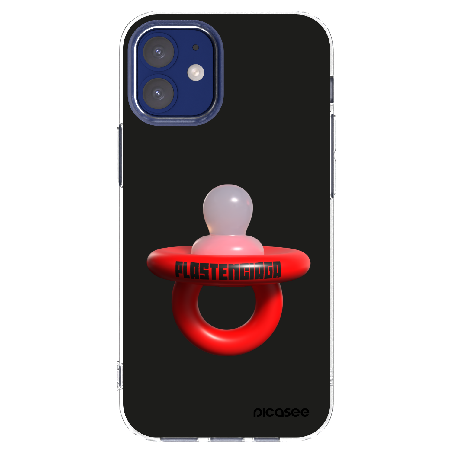 Picasee silikonski prozorni ovitek za Apple iPhone 12 mini - Le Dudel