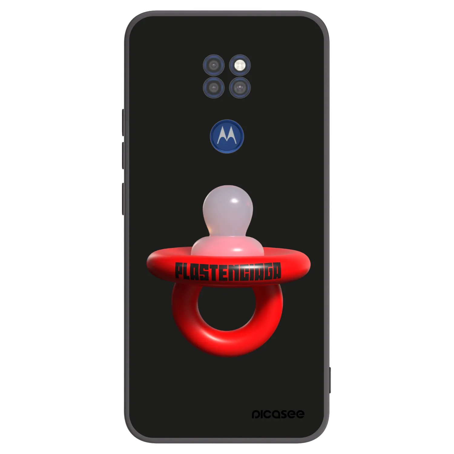 Picasee silikonski črni ovitek za Motorola Moto G9 Play - Le Dudel