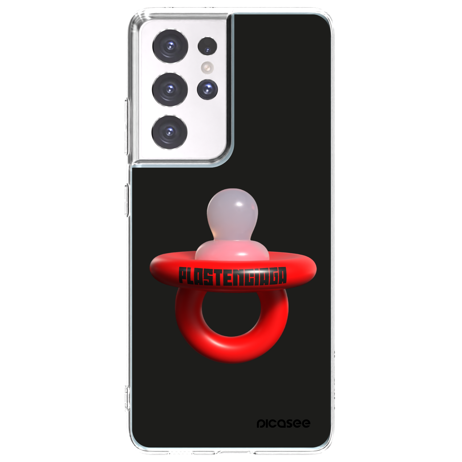 Picasee silikonski prozorni ovitek za Samsung Galaxy S21 Ultra 5G G998B - Le Dudel