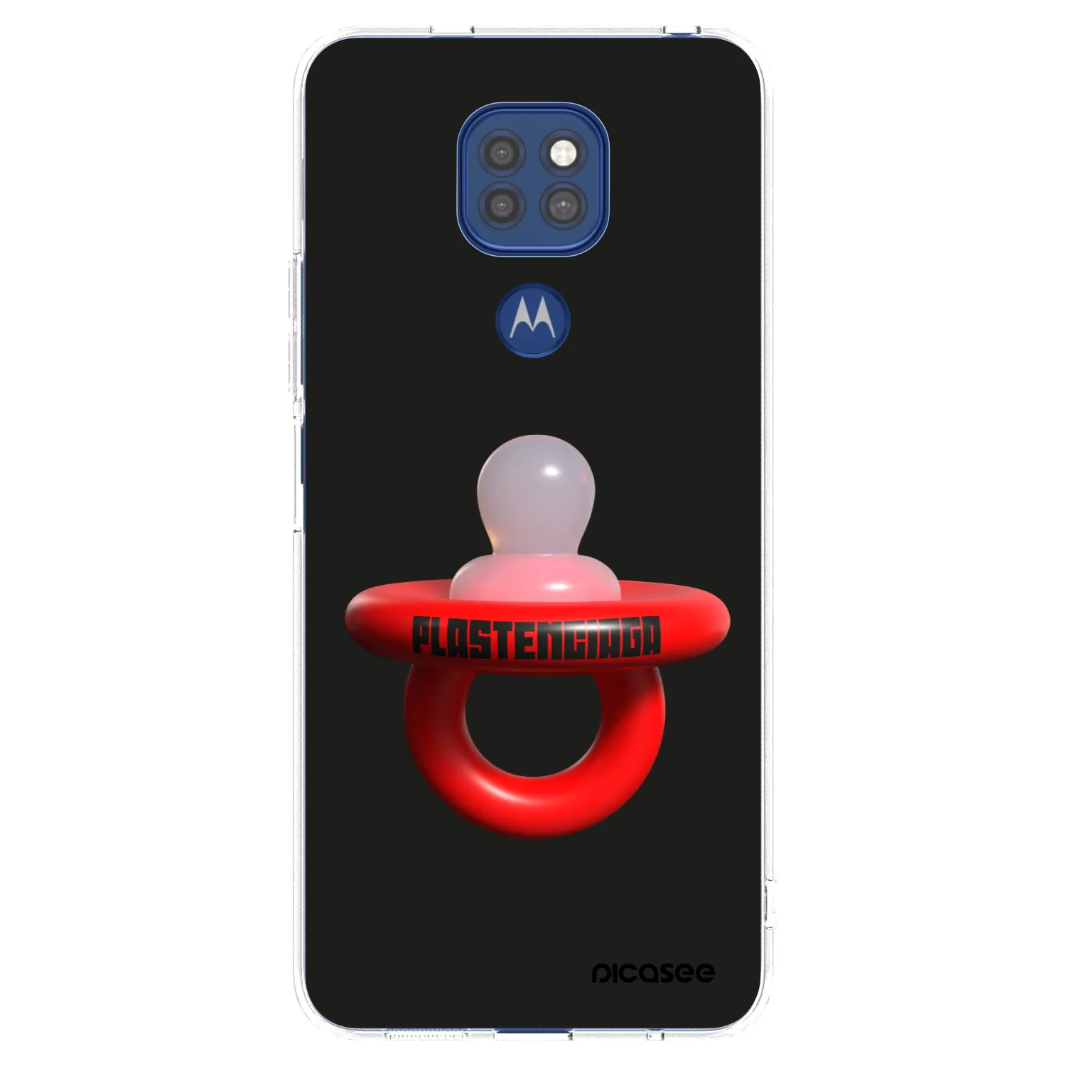 Picasee silikonski prozorni ovitek za Motorola Moto G9 Play - Le Dudel