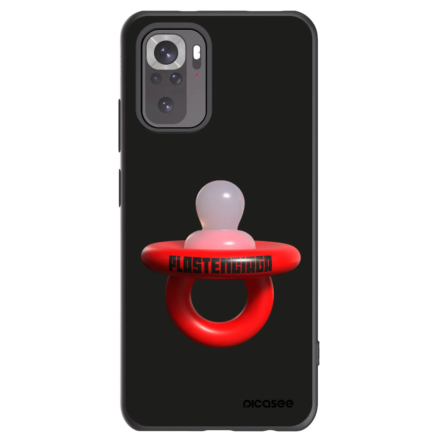 Picasee silikonski črni ovitek za Xiaomi Redmi Note 10S - Le Dudel