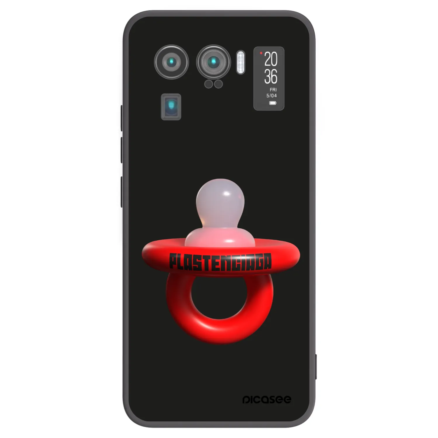 Picasee silikonski črni ovitek za Xiaomi Mi 11 Ultra - Le Dudel