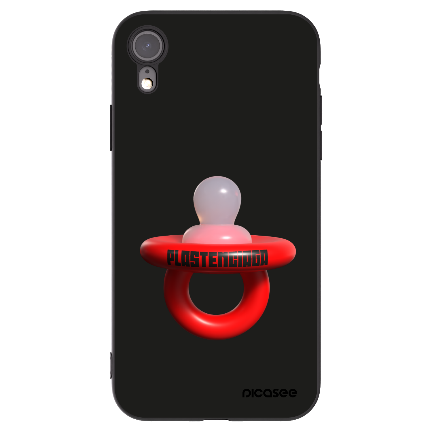 Picasee silikonski črni ovitek za Apple iPhone XR - Le Dudel