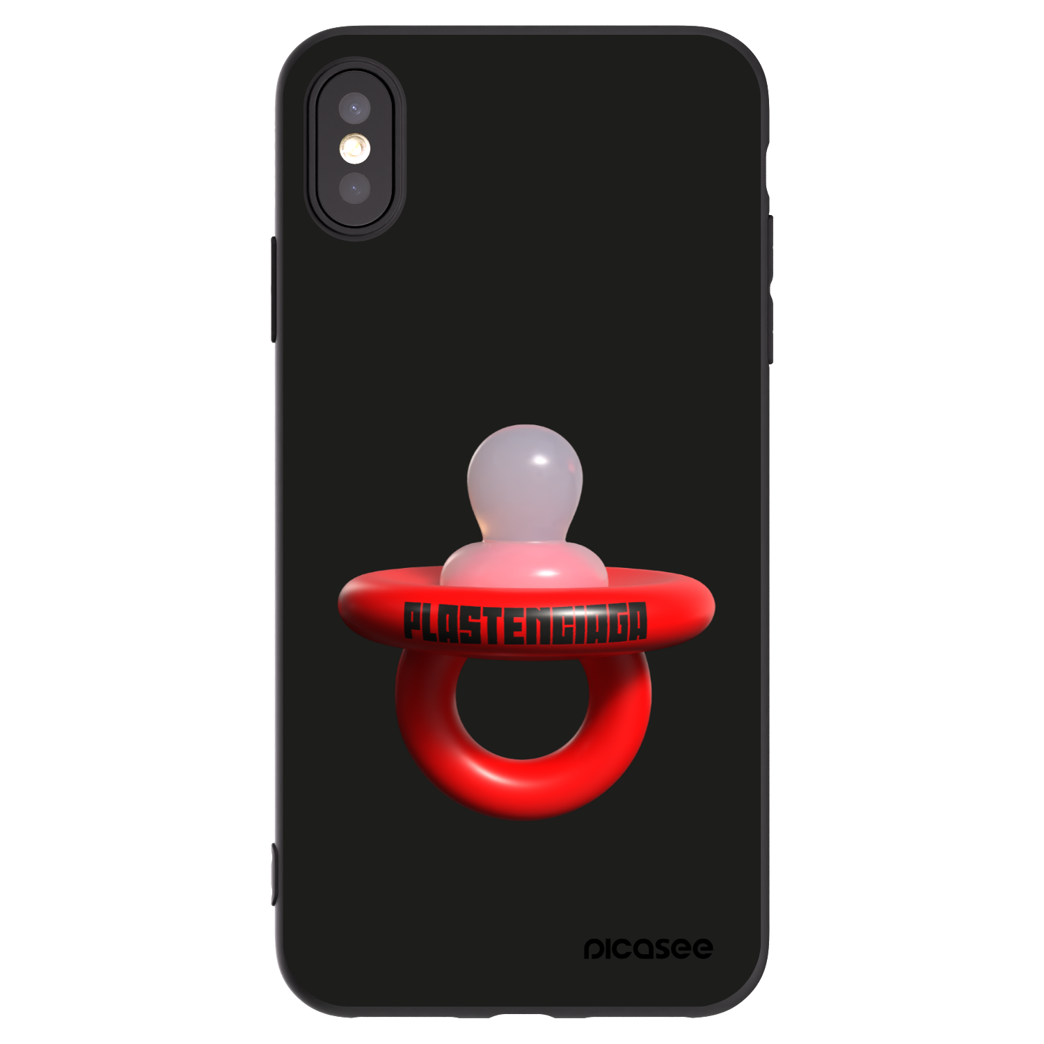 Picasee silikonski črni ovitek za Apple iPhone XS Max - Le Dudel