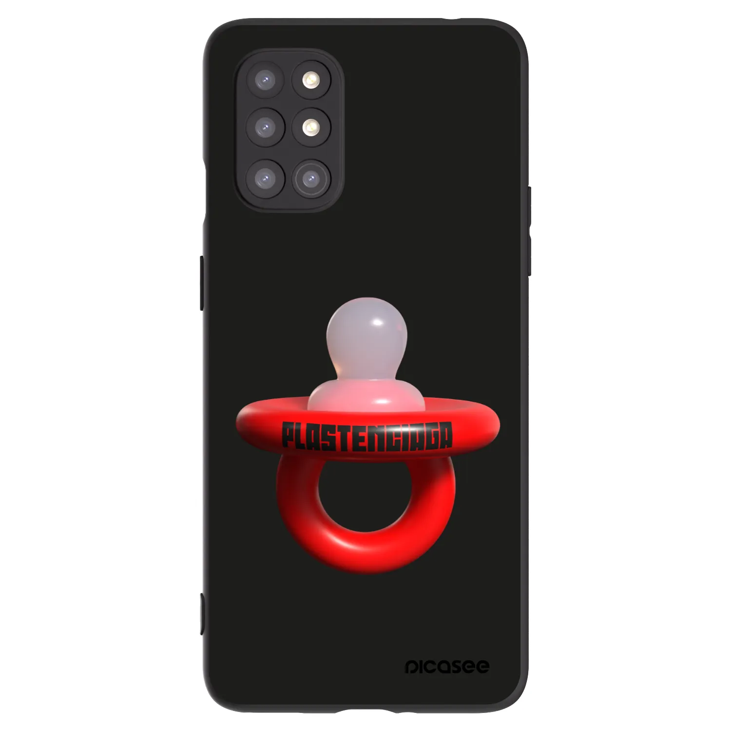 Picasee silikonski črni ovitek za OnePlus 8T - Le Dudel