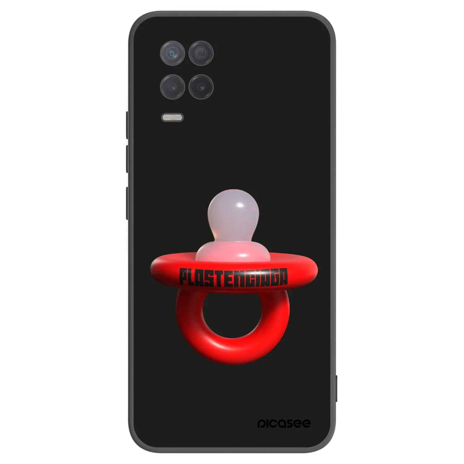Picasee silikonski črni ovitek za Realme 8 5G - Le Dudel