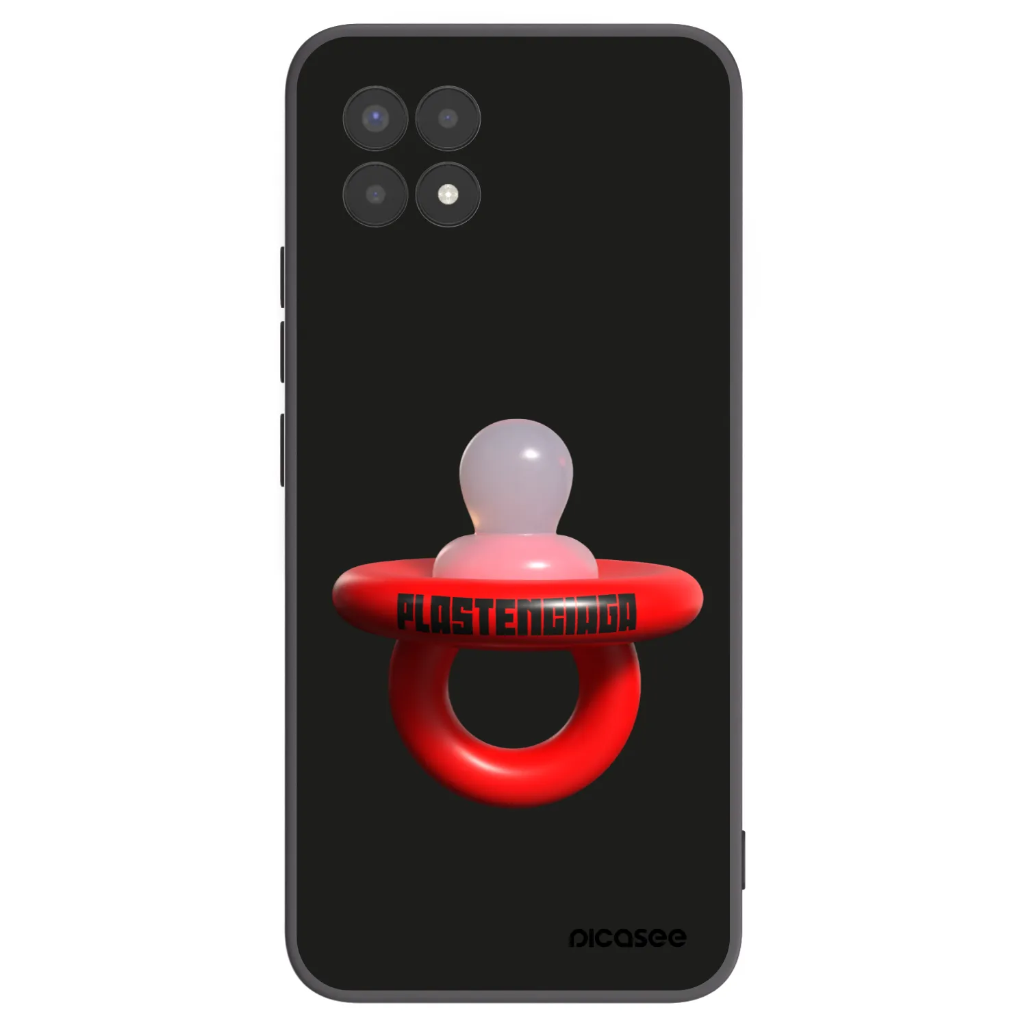 Picasee silikonski črni ovitek za Realme 8i - Le Dudel