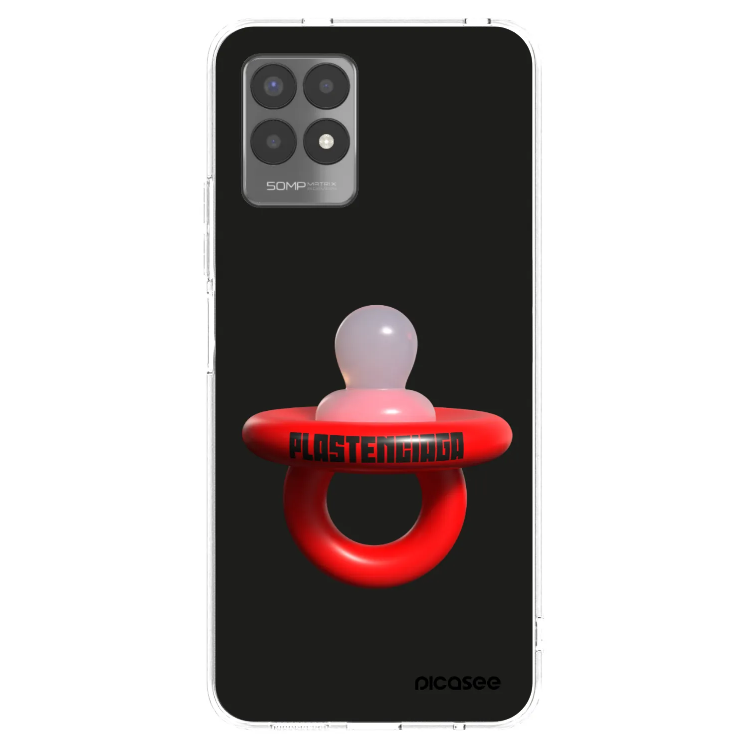 Picasee silikonski prozorni ovitek za Realme 8i - Le Dudel