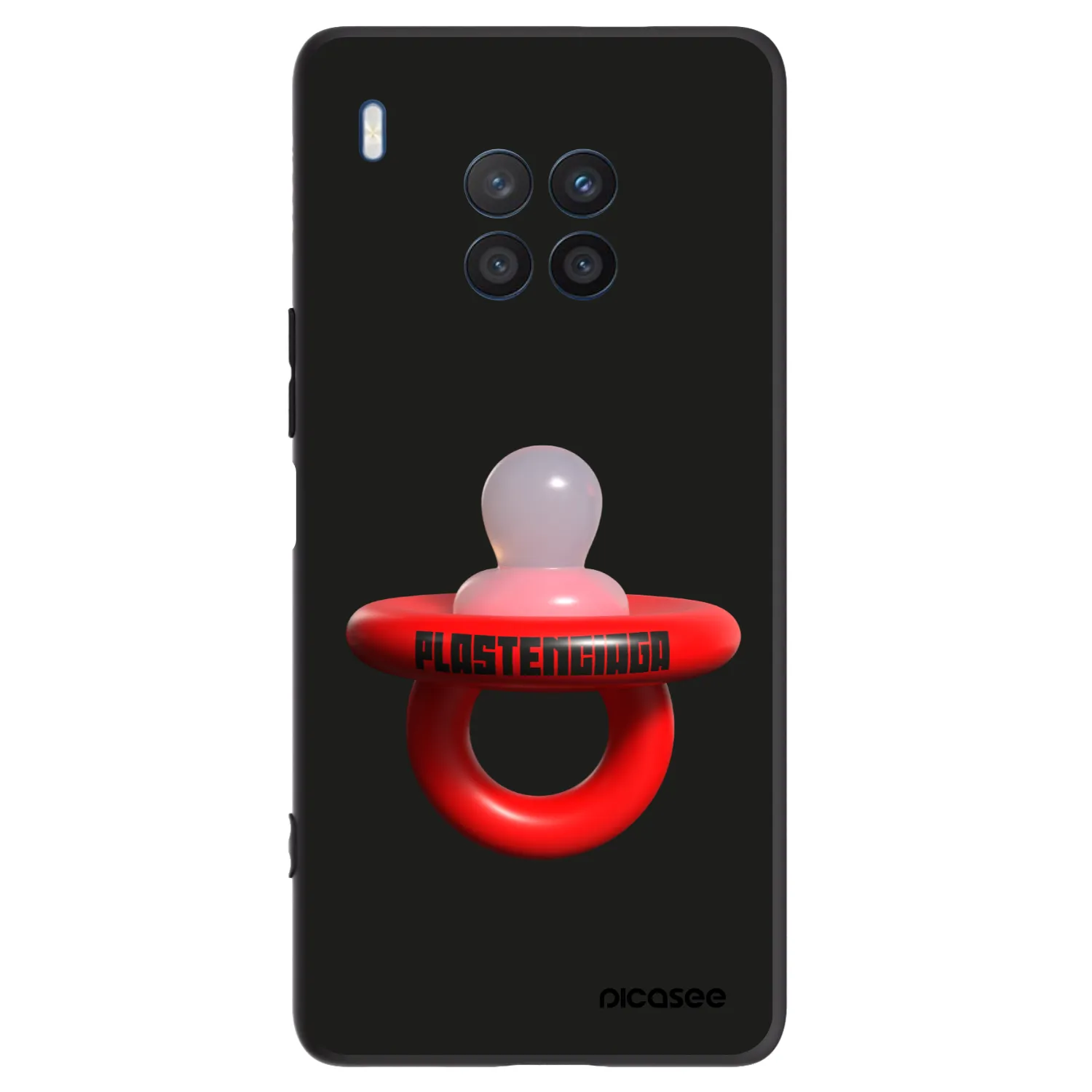 Picasee silikonski črni ovitek za Honor 50 Lite - Le Dudel
