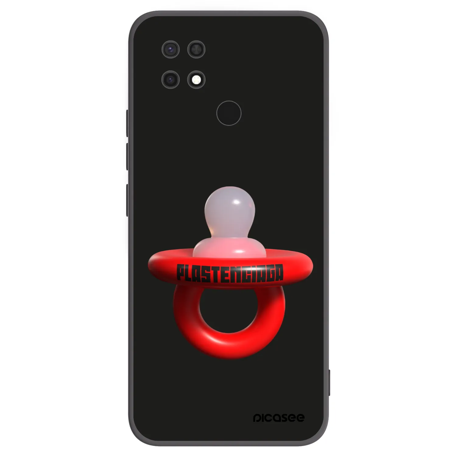 Picasee silikonski črni ovitek za Xiaomi Redmi 10C - Le Dudel
