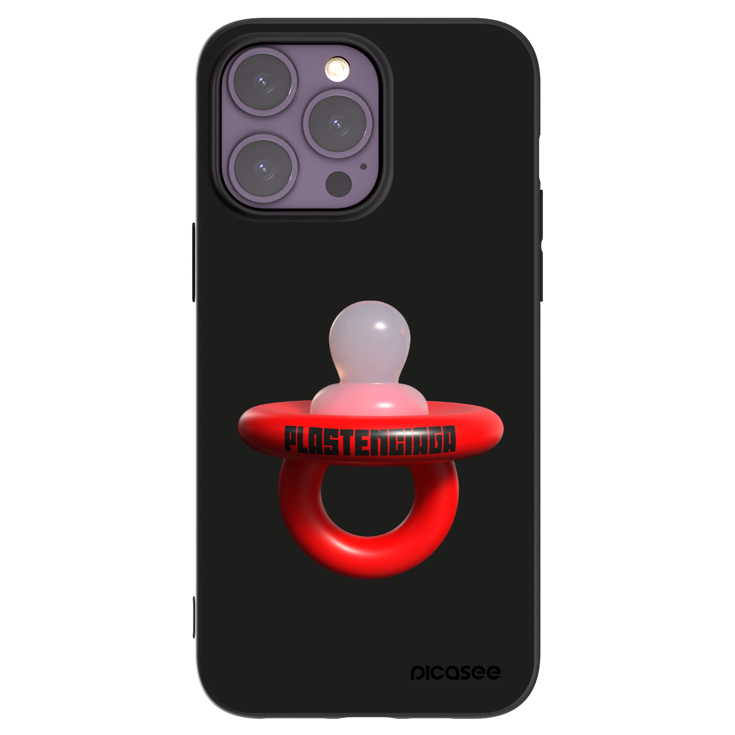 Picasee silikonski črni ovitek za Apple iPhone 14 Pro Max - Le Dudel
