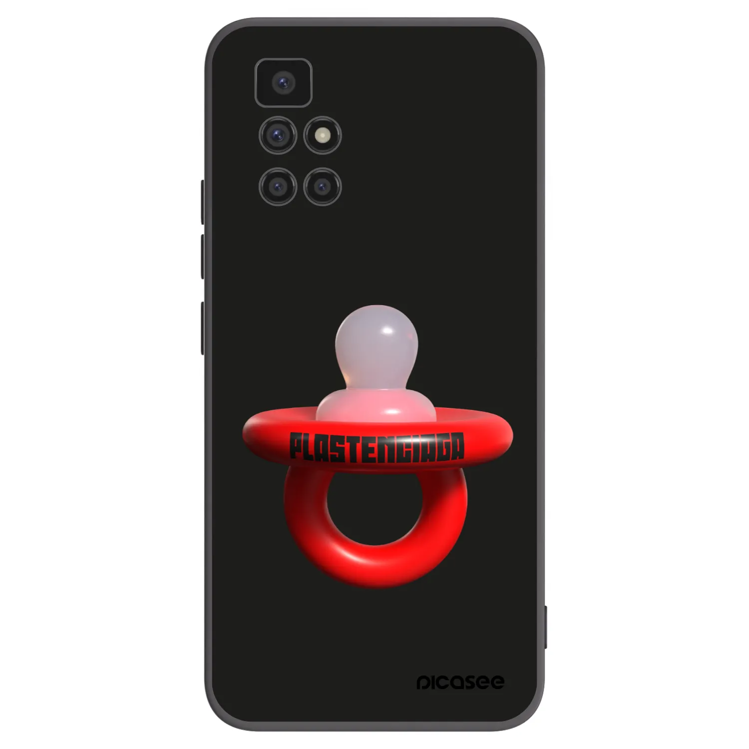 Picasee silikonski črni ovitek za Xiaomi Redmi 10 (2022) - Le Dudel
