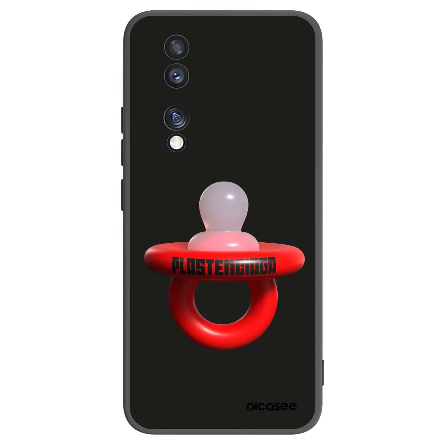 Picasee silikonski črni ovitek za Honor 70 - Le Dudel