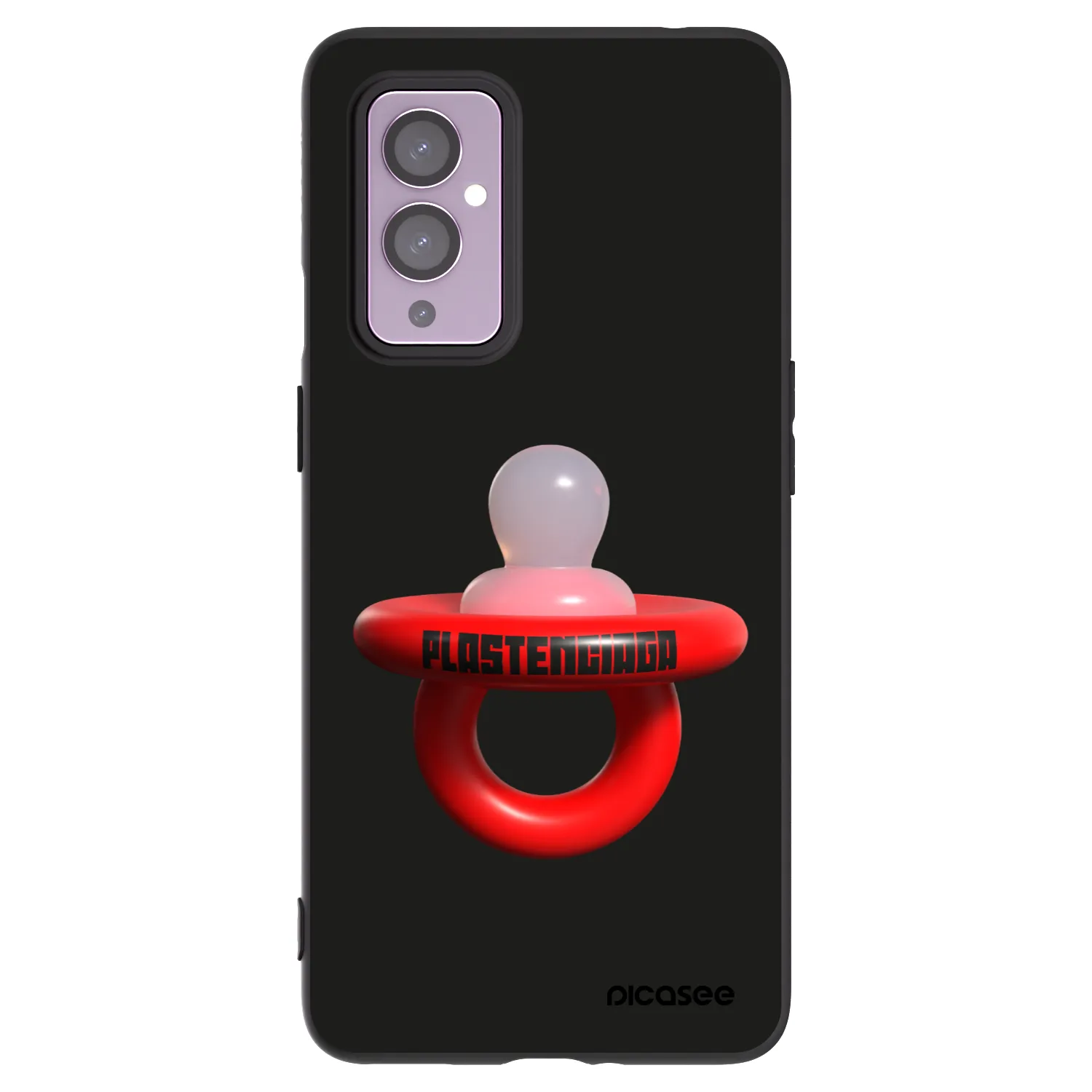 Picasee silikonski črni ovitek za OnePlus 9 - Le Dudel