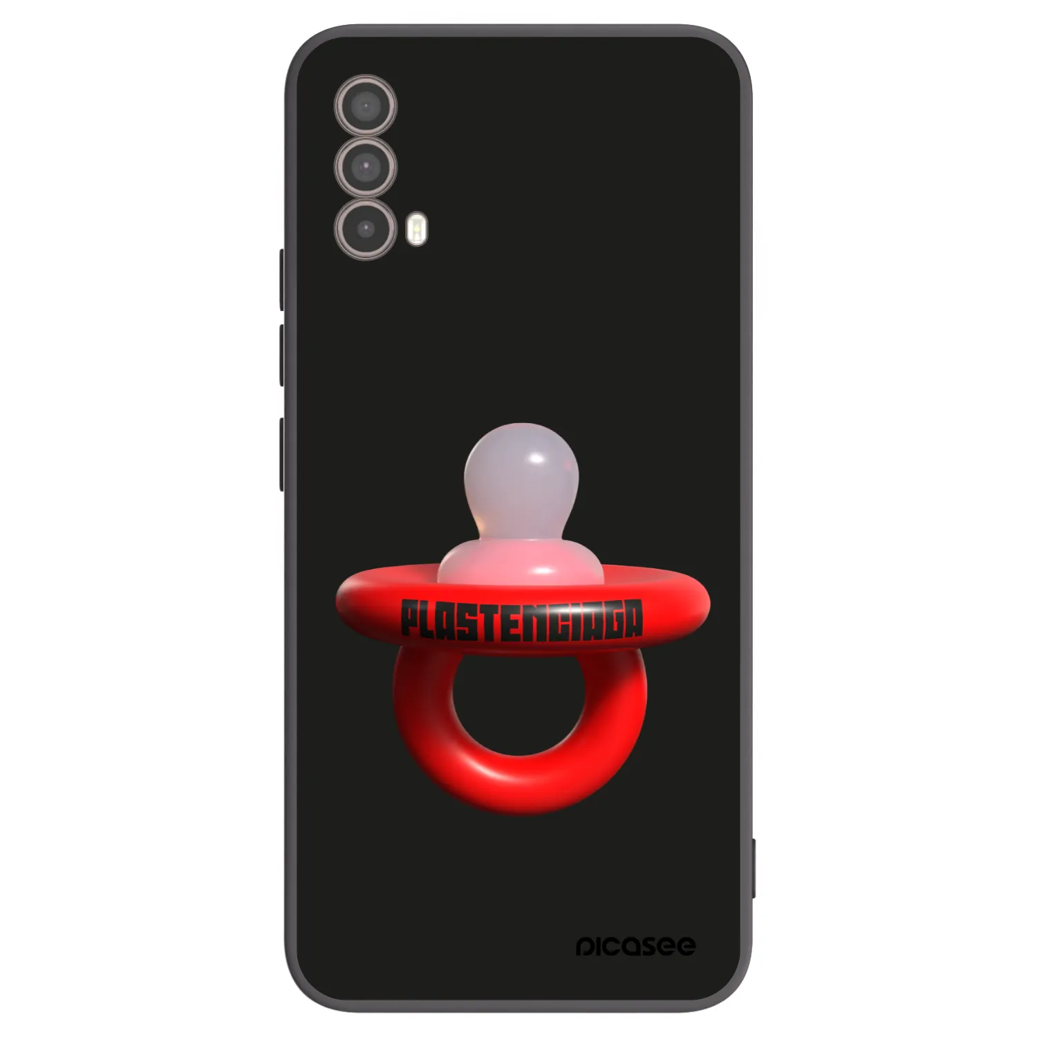 Picasee silikonski črni ovitek za Motorola Moto E40 - Le Dudel
