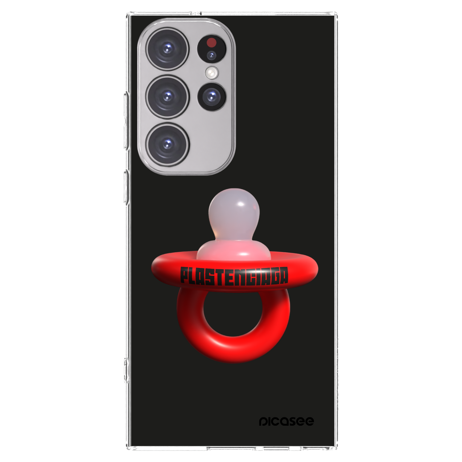 Picasee silikonski prozorni ovitek za Samsung Galaxy S23 Ultra 5G - Le Dudel