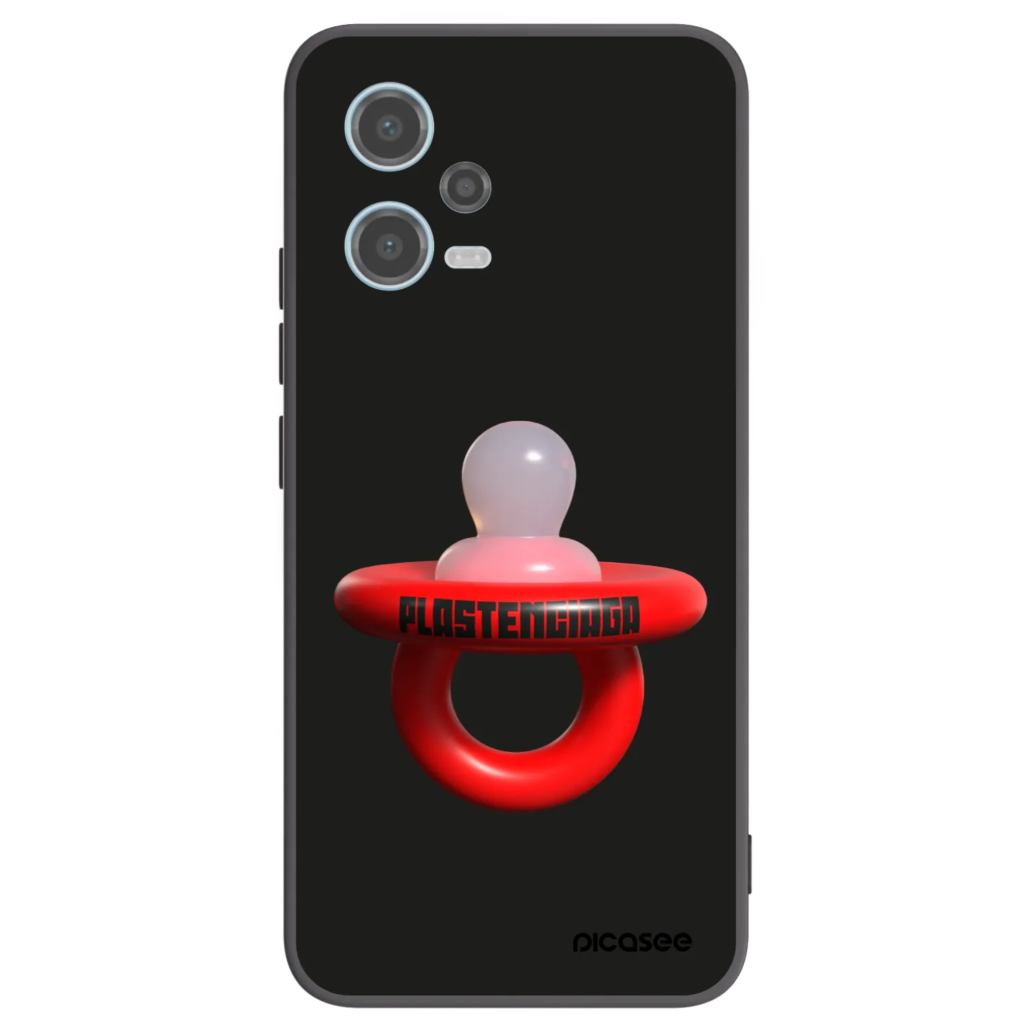 Picasee silikonski črni ovitek za Xiaomi Redmi Note 12 5G - Le Dudel