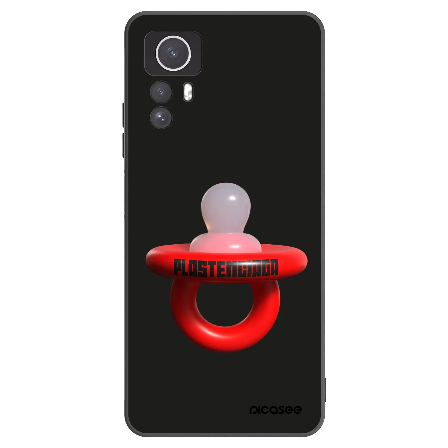Picasee silikonski črni ovitek za Xiaomi Redmi Note 12S - Le Dudel