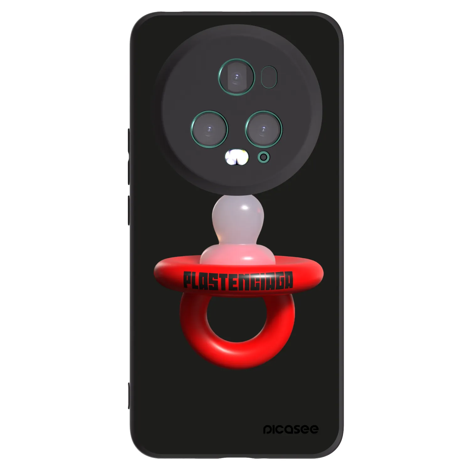 Picasee silikonski črni ovitek za Honor Magic5 Pro - Le Dudel