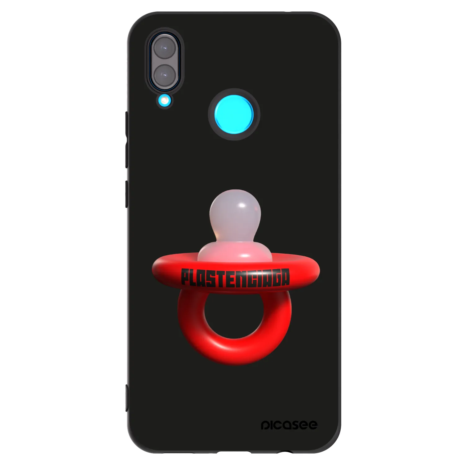 Picasee silikonski črni ovitek za Huawei Nova 3 - Le Dudel