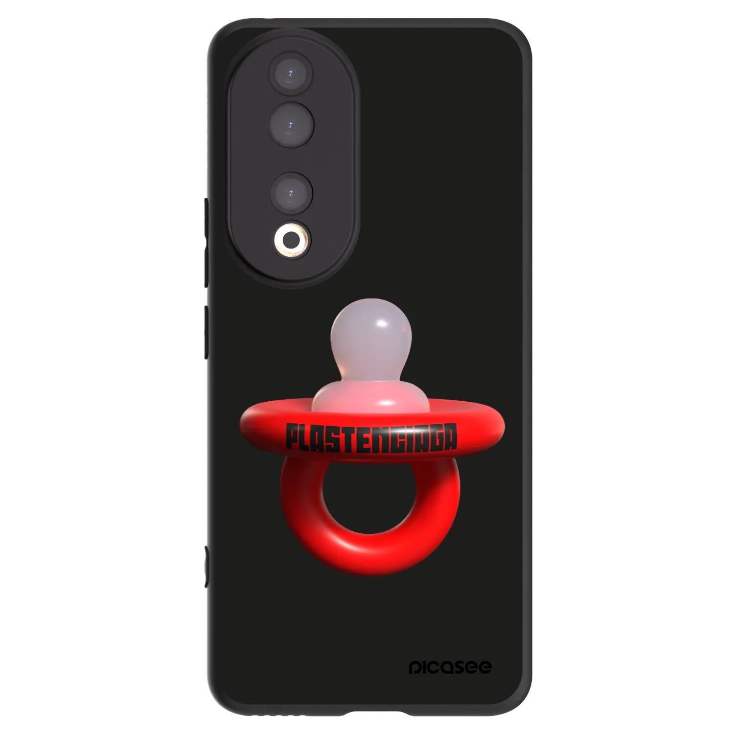 Picasee silikonski črni ovitek za Honor 90 5G - Le Dudel