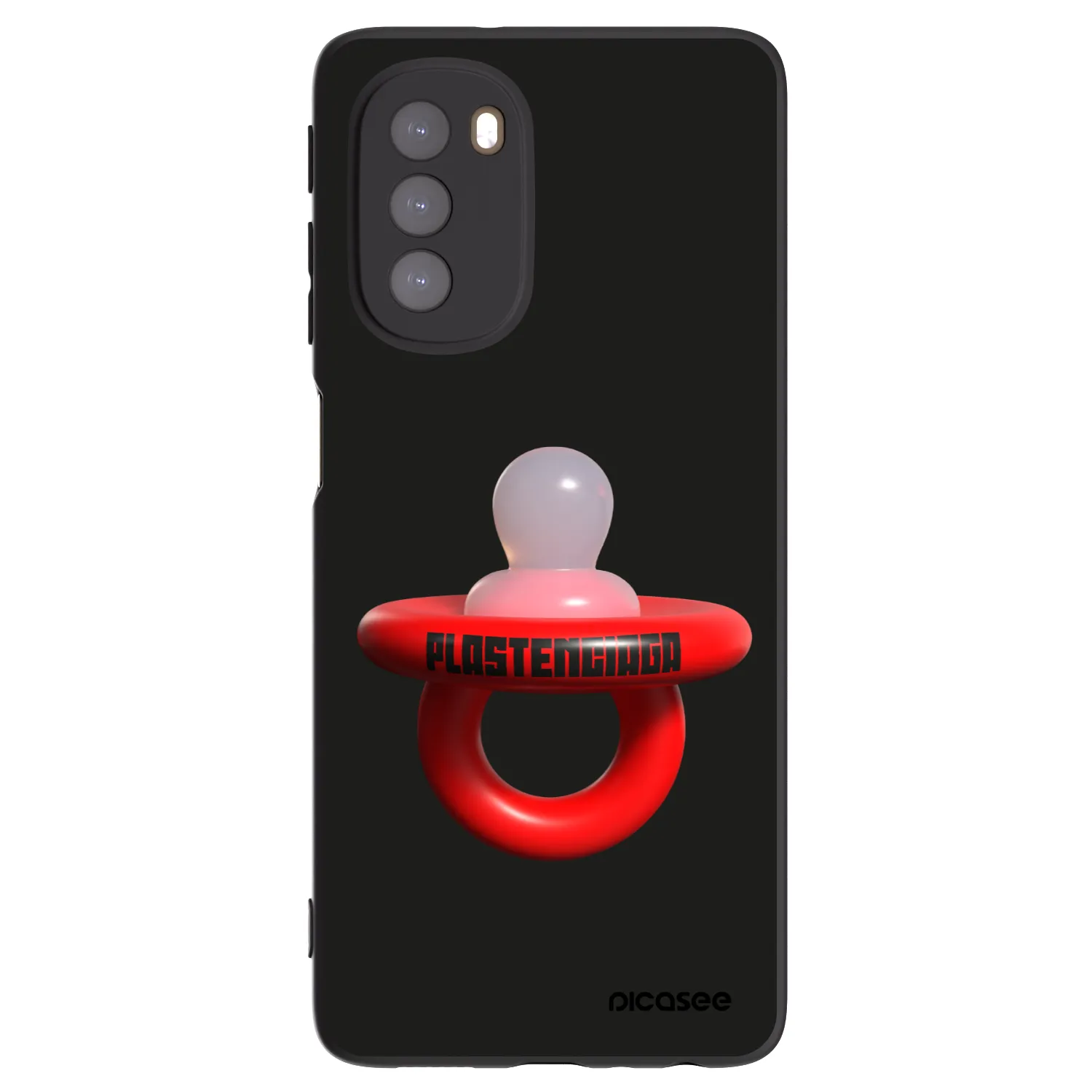 Picasee silikonski črni ovitek za Motorola Moto G51 - Le Dudel