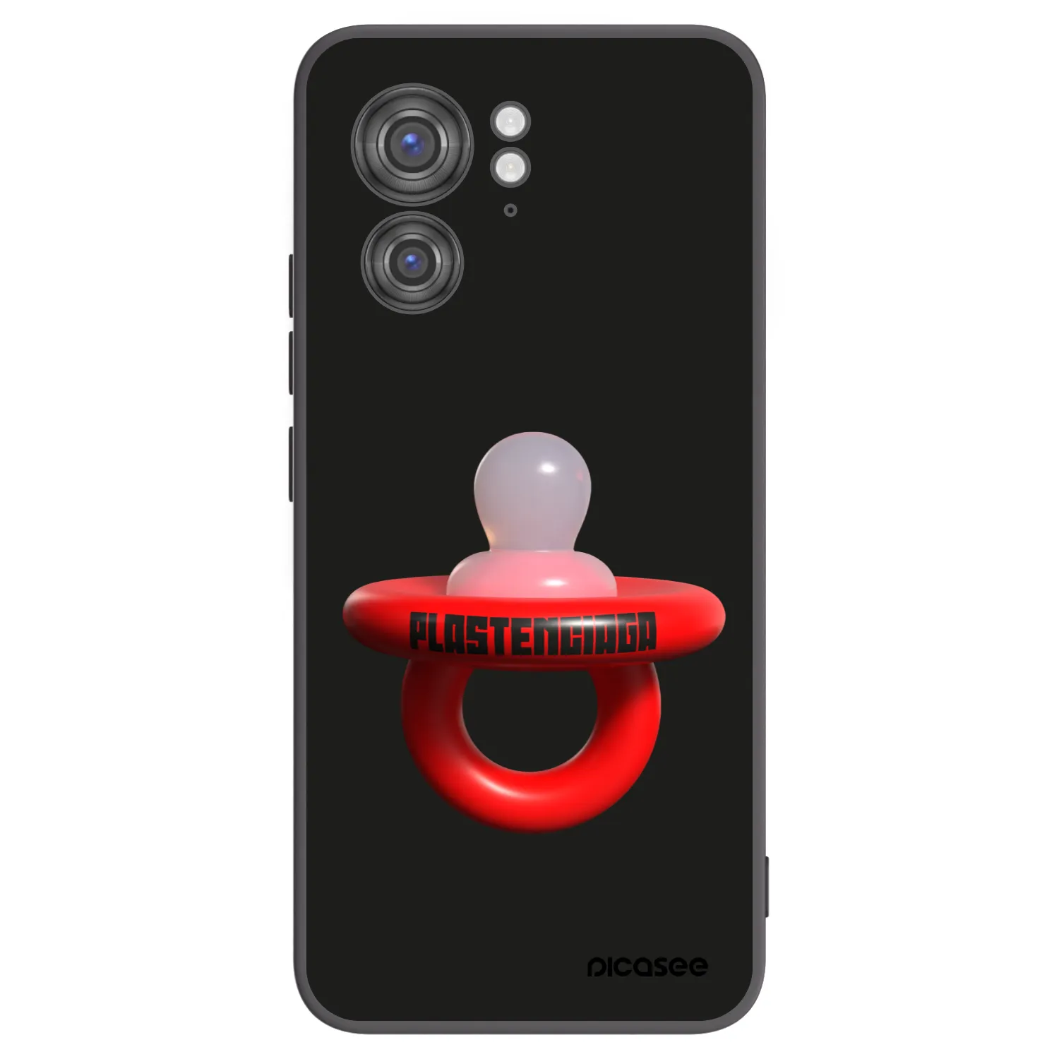 Picasee silikonski črni ovitek za Motorola Edge 40 - Le Dudel