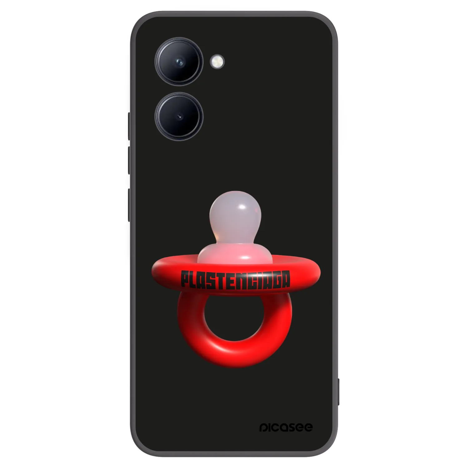 Picasee silikonski črni ovitek za Realme C33 (2023) - Le Dudel