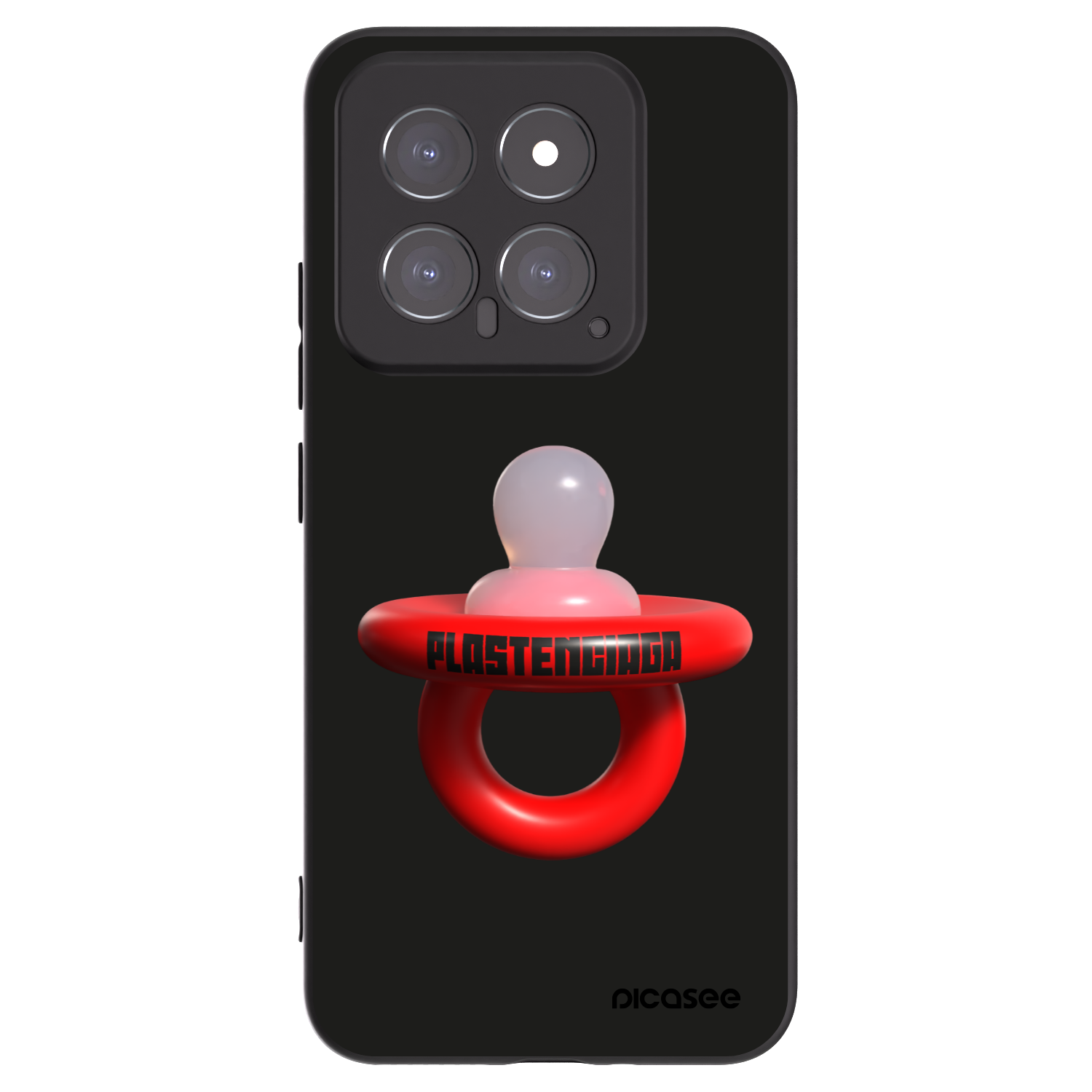 Picasee silikonski črni ovitek za Xiaomi 14 - Le Dudel