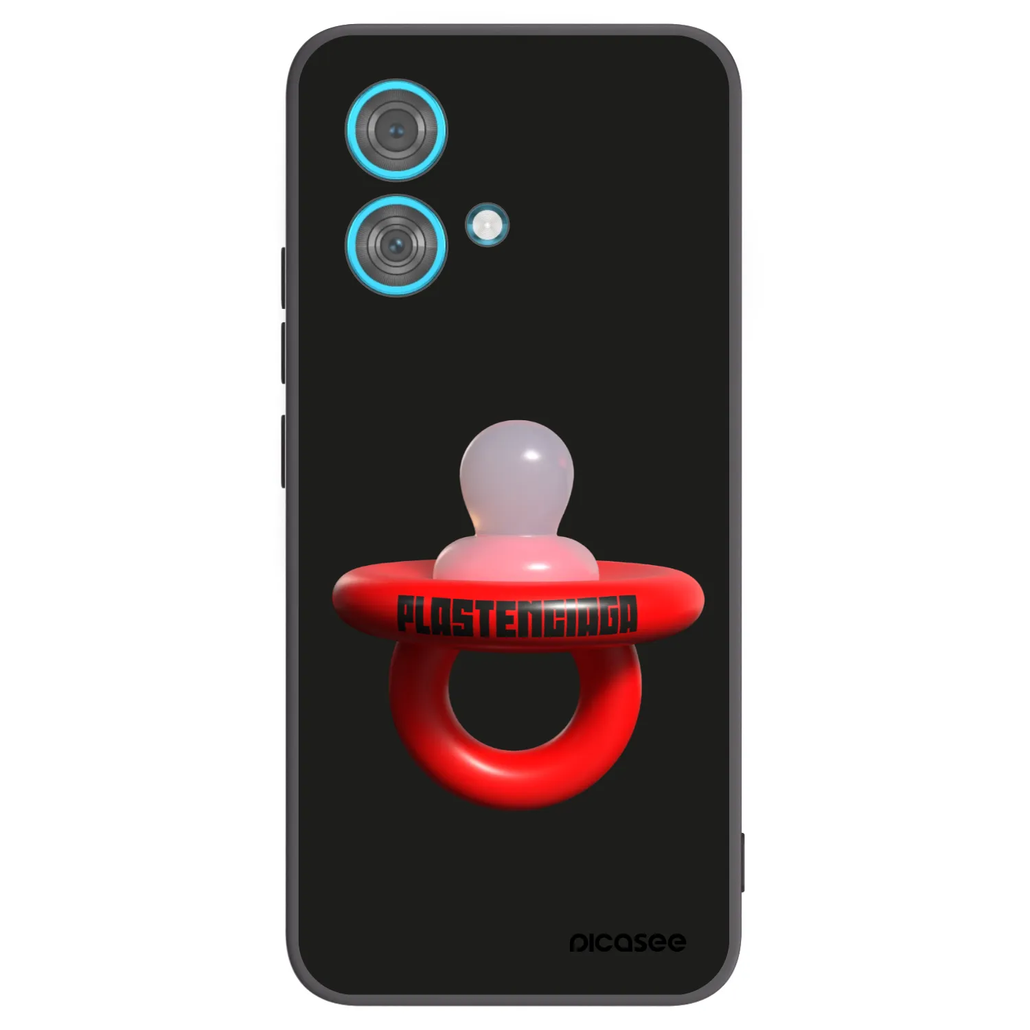 Picasee silikonski črni ovitek za Motorola Edge 40 Neo - Le Dudel