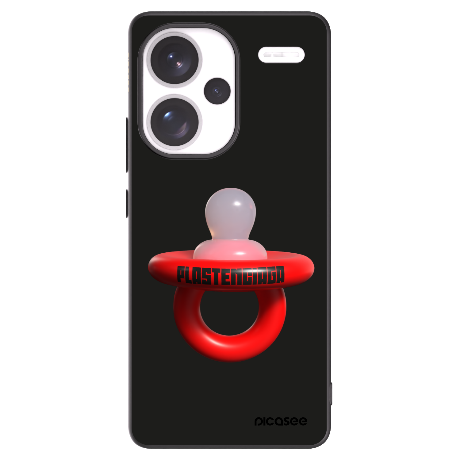 Picasee silikonski črni ovitek za Xiaomi Redmi Note 13 Pro+ 5G - Le Dudel
