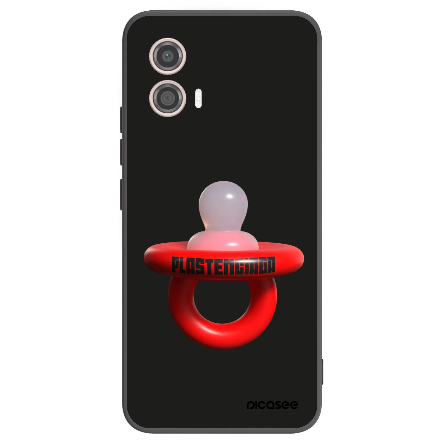 Picasee silikonski črni ovitek za Motorola Moto G53 5G - Le Dudel