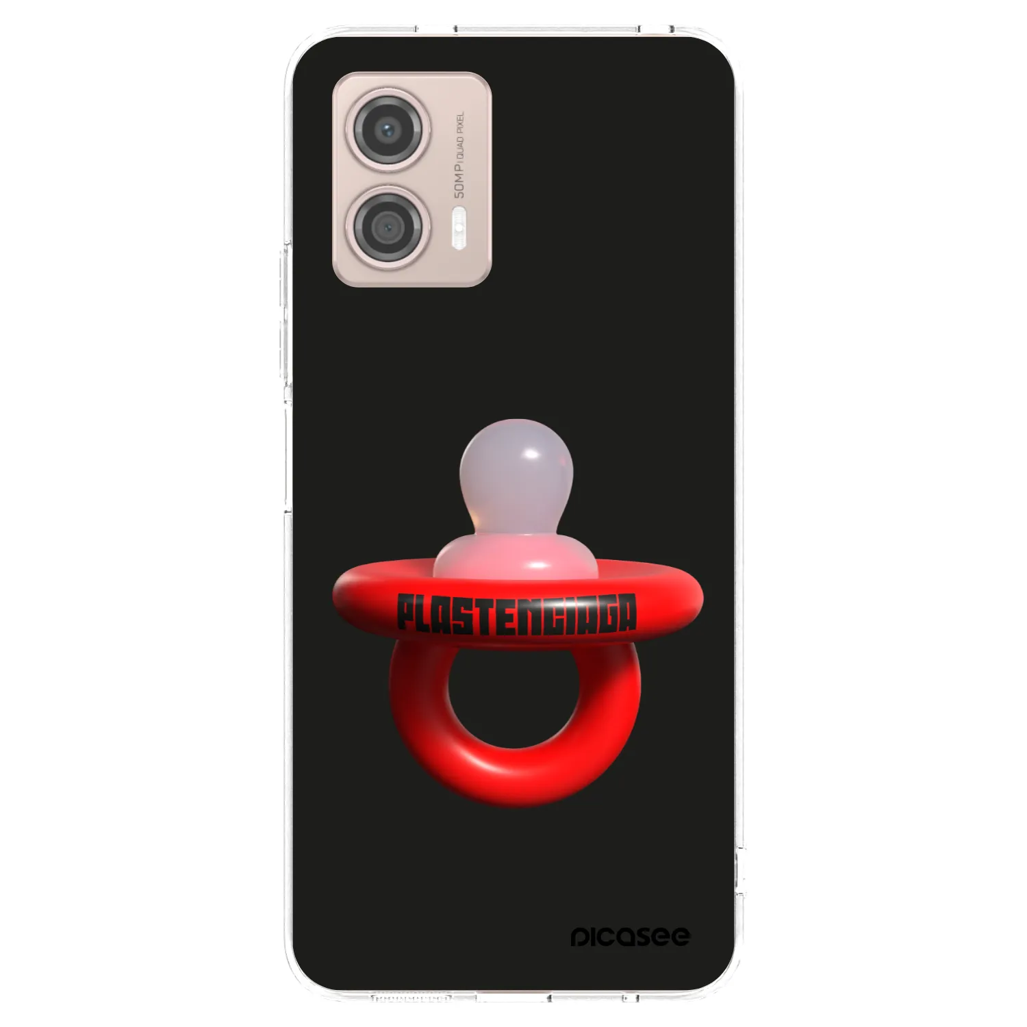 Picasee silikonski prozorni ovitek za Motorola Moto G53 5G - Le Dudel