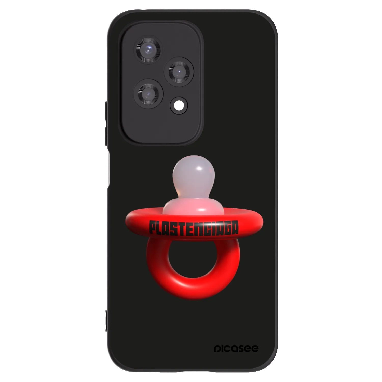 Picasee silikonski črni ovitek za Honor 200 Lite - Le Dudel