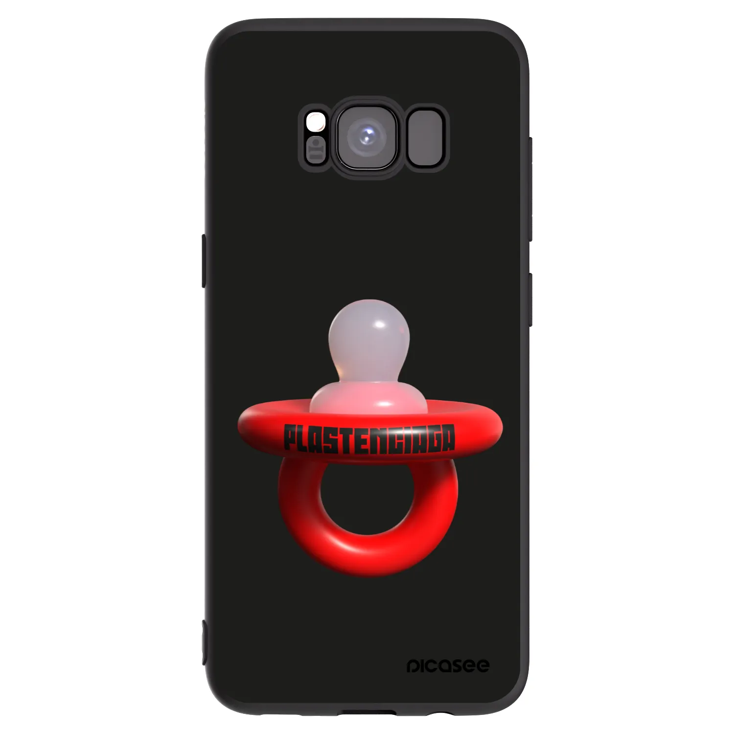 Picasee silikonski črni ovitek za Samsung Galaxy S8 G950F - Le Dudel