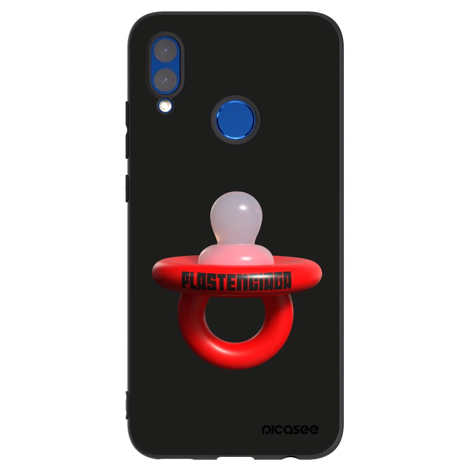Picasee silikonski črni ovitek za Honor 10 Lite - Le Dudel