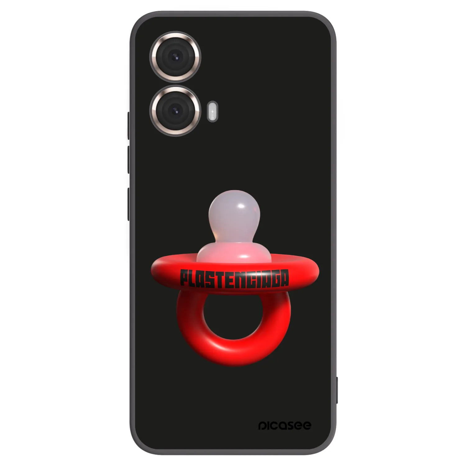 Picasee silikonski črni ovitek za Motorola Moto G85 - Le Dudel