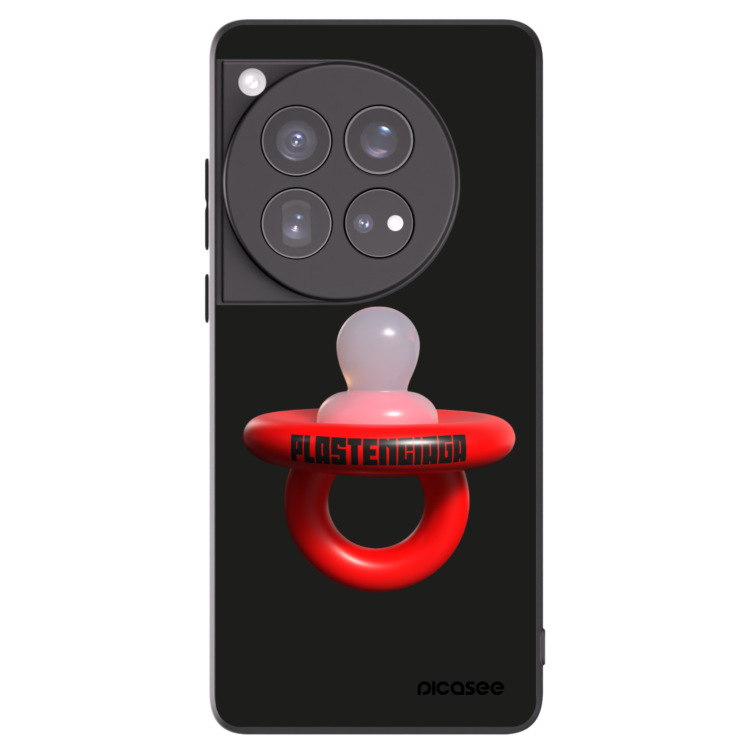 Picasee silikonski črni ovitek za OnePlus 12 5G - Le Dudel