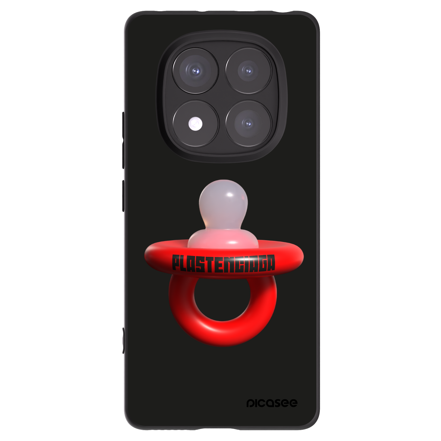 Picasee silikonski črni ovitek za Xiaomi Redmi Note 14 Pro+ 5G - Le Dudel