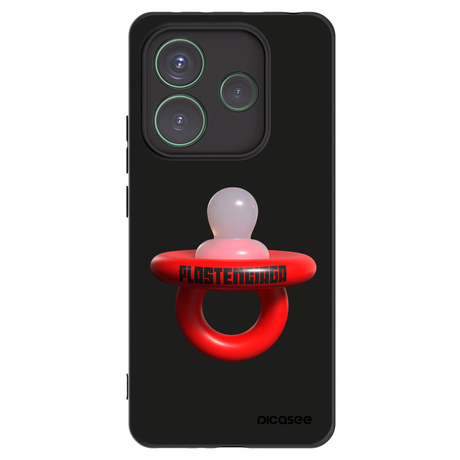 Picasee silikonski črni ovitek za Xiaomi Redmi Note 14 5G - Le Dudel