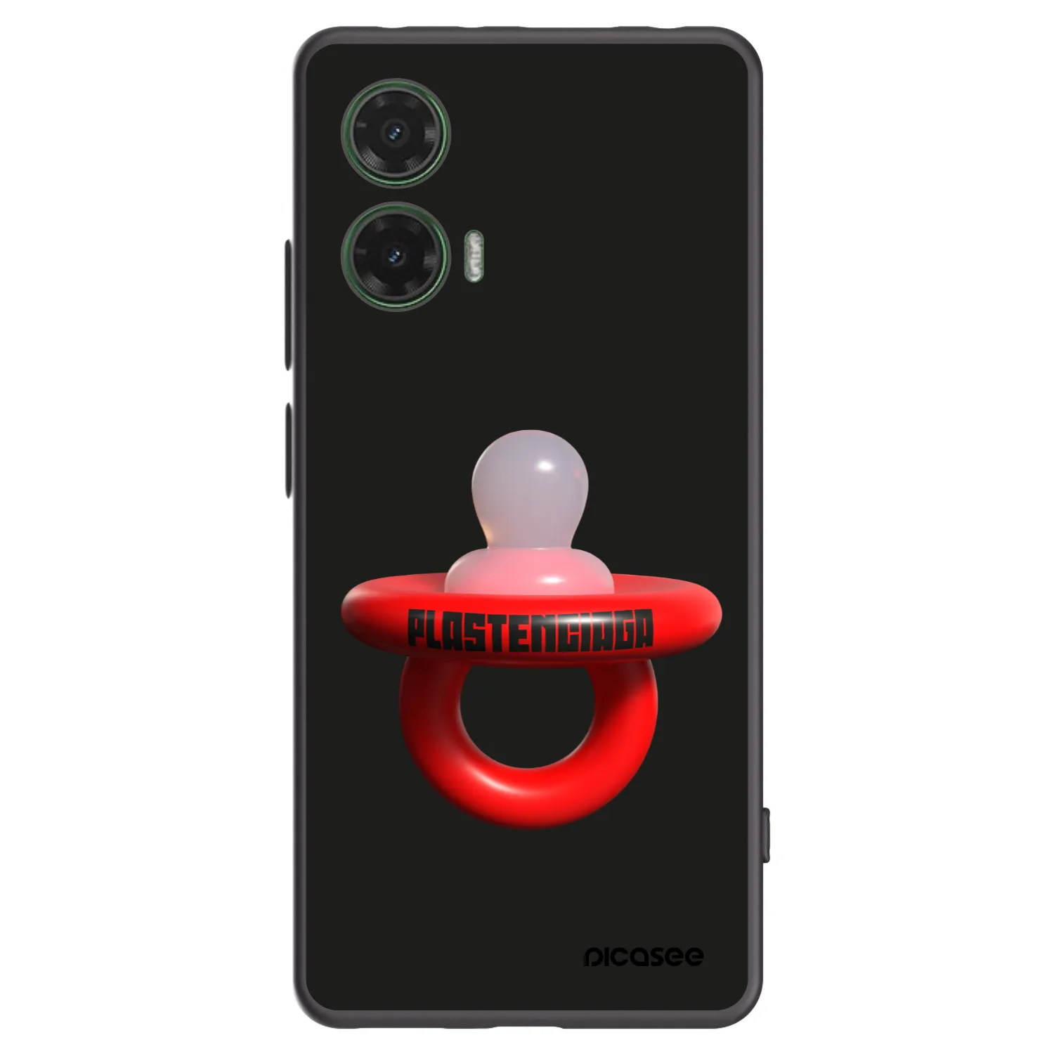 Picasee silikonski črni ovitek za Motorola Moto G35 5G - Le Dudel